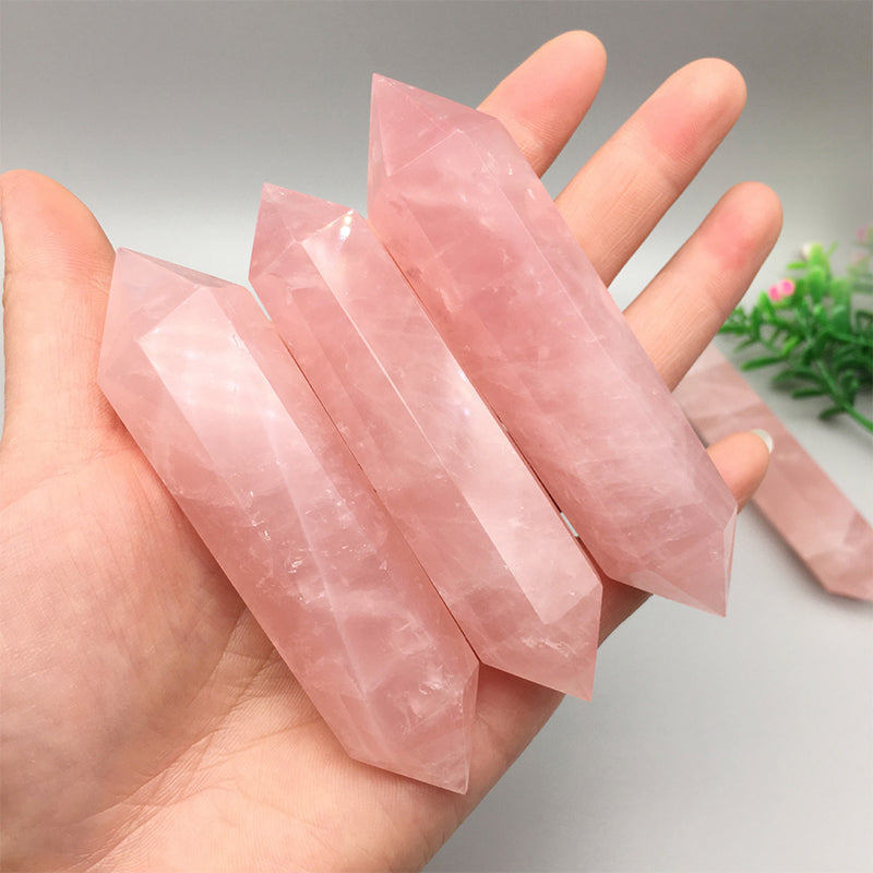 Rose Quartz Double Terminated-Stress Relief, Meditation and Intuition Booster