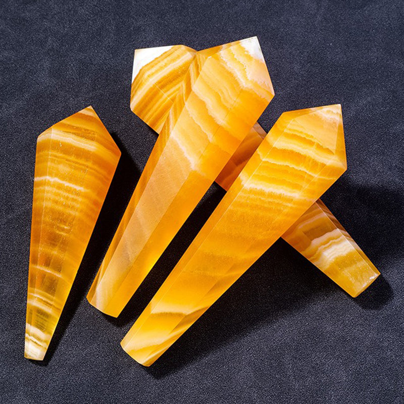 Yellow Calcite Pendulum - Enhance Energy Field & Promote Peace of Mind