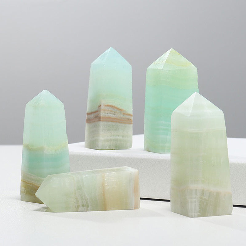 Caribbean Calcite Tower - Boost Spiritual Energy & Emotional Balance