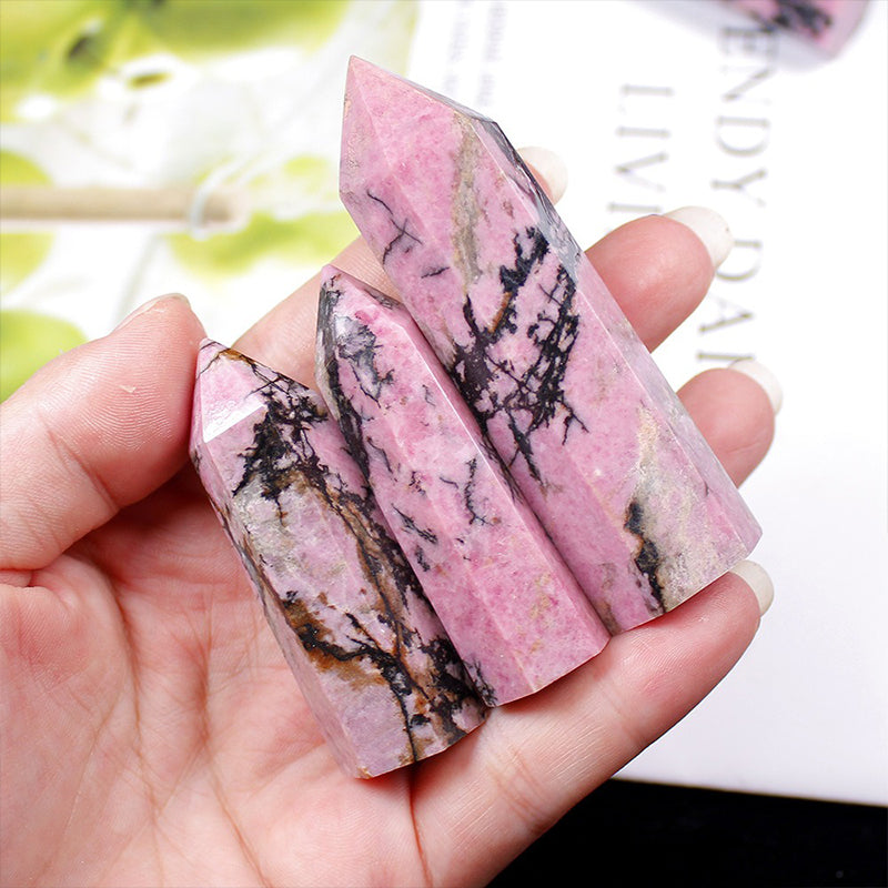 Rhodonite Tower - Enhance Personal Charm, Boost Confidence & Embrace Serenity