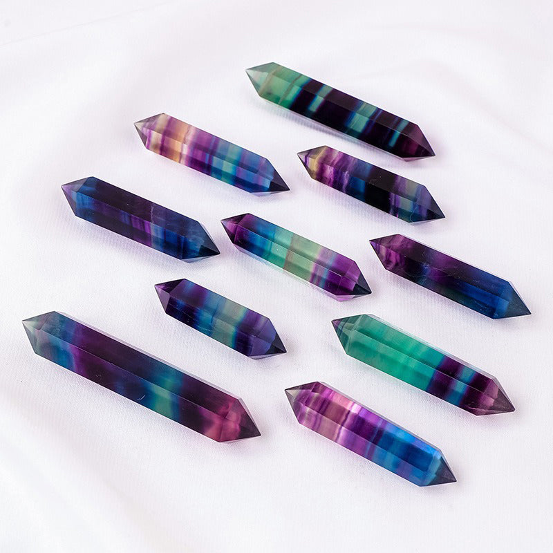 Rainbow Fluorite Double Terminated - Spiritual Awakening & Chakra Balance