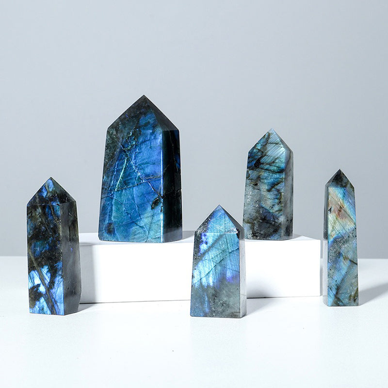 Labradorite Tower - Four-sided Crystal for Spiritual Enhancement