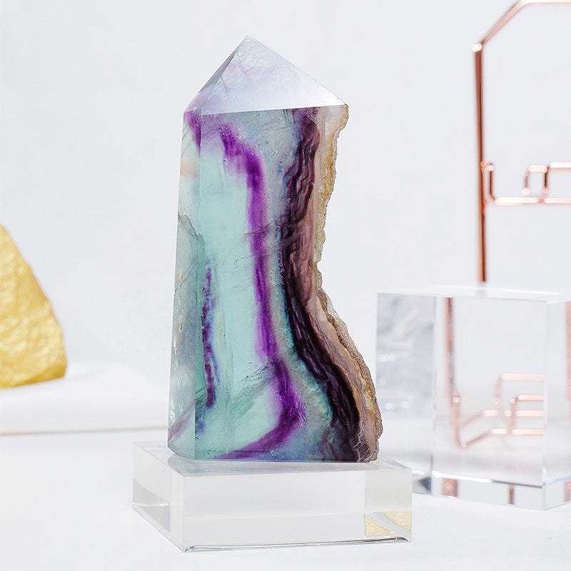 Rainbow Fluorite Tower - Balance Emotions & Enhance Spirituality