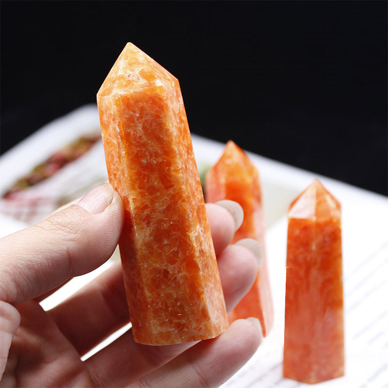 Sunstone Tower - Soothing Energy Enhancer for Positivity and Inner Strength