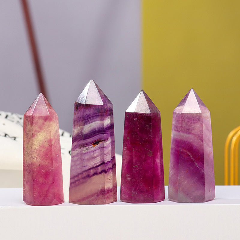 Purple Fluorite Tower - Boost Intelligence, Strengthen Relationships,Aid Spiritual Meditation