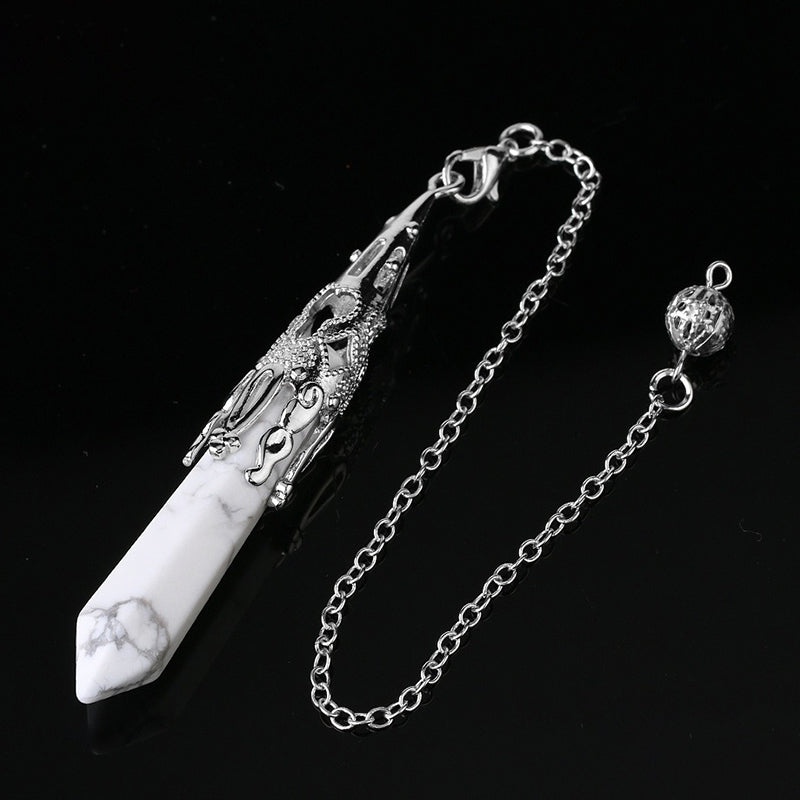 Crystal Cut Edge Natural Crystal Pendulum - The perfect companion to your witch's magic