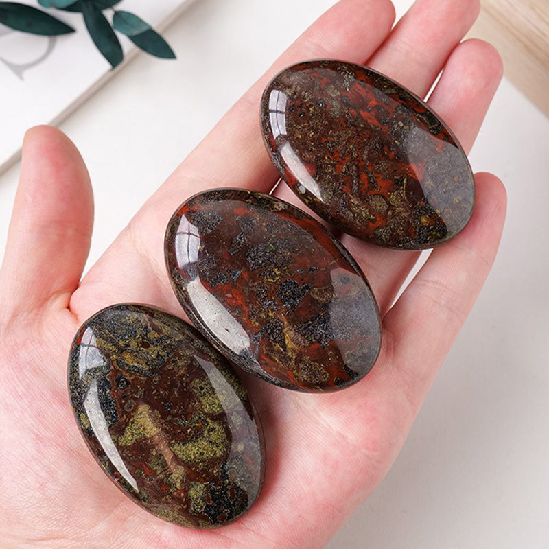 Dragon Blood Jasper Palm stone: Emotion Regulation, Spiritual Elevation, Inner Peace