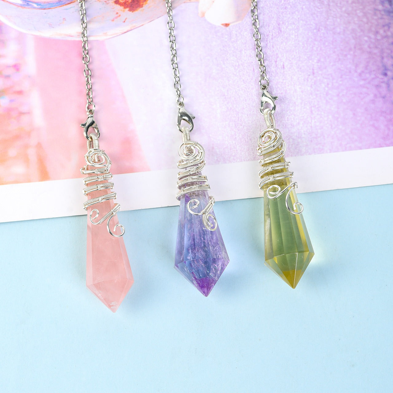 Crystal Pendulum，Divination Tool & Meditation Focal Point