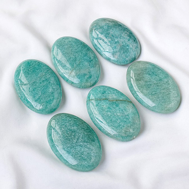 Amazonite Crystal Palm Stone - Purge Negativity & Ignite Your Inner Confidence