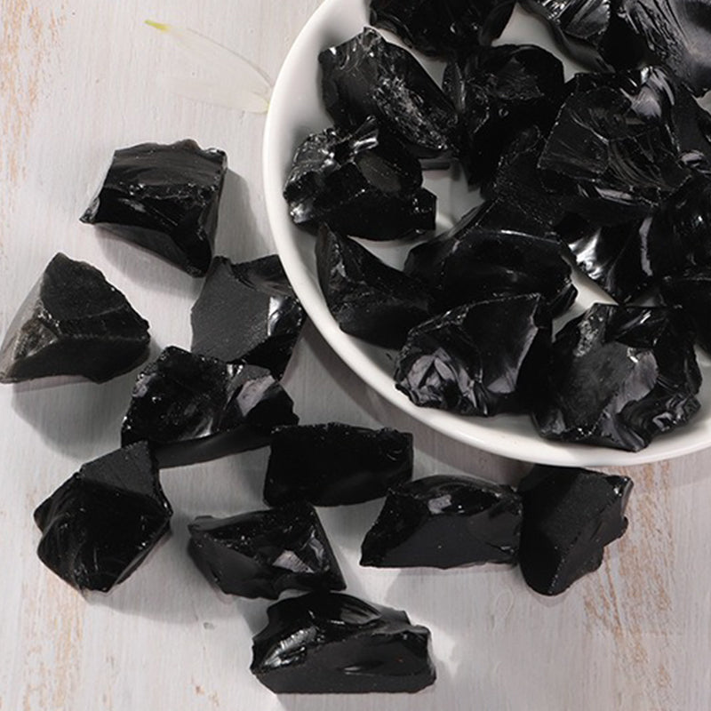 Obsidian Crystal Raw Stone - Protection, Energy Boost & Mind-Body Balance