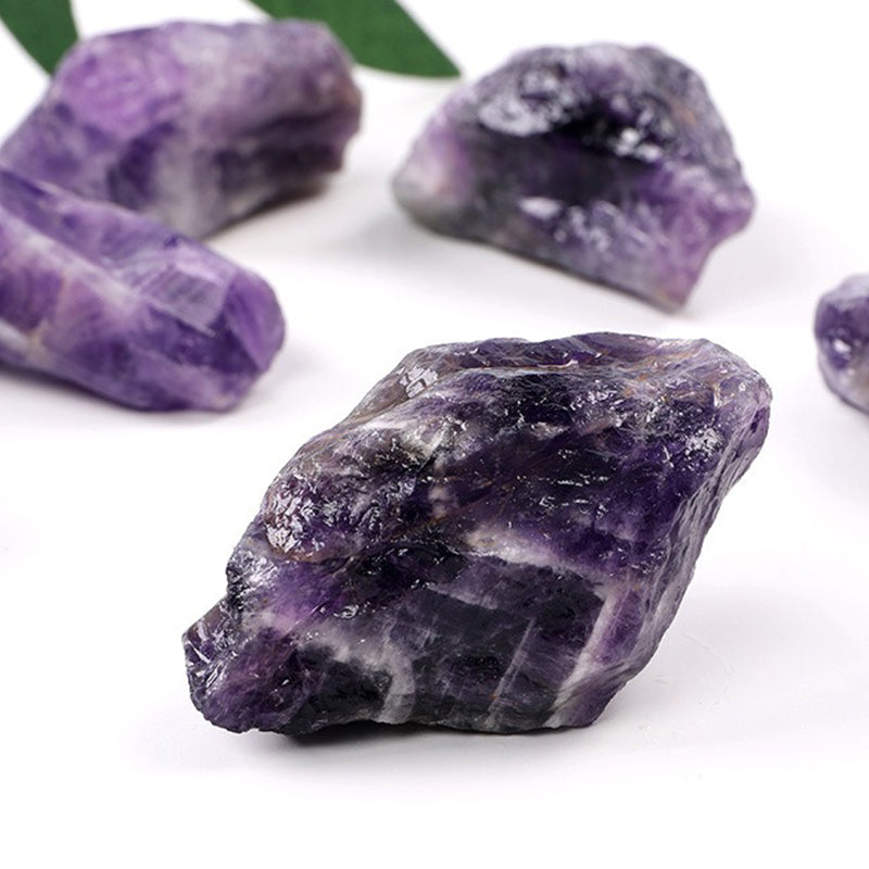 Raw deep Amethyst Crystal-Improve Wisdom, Protect Love