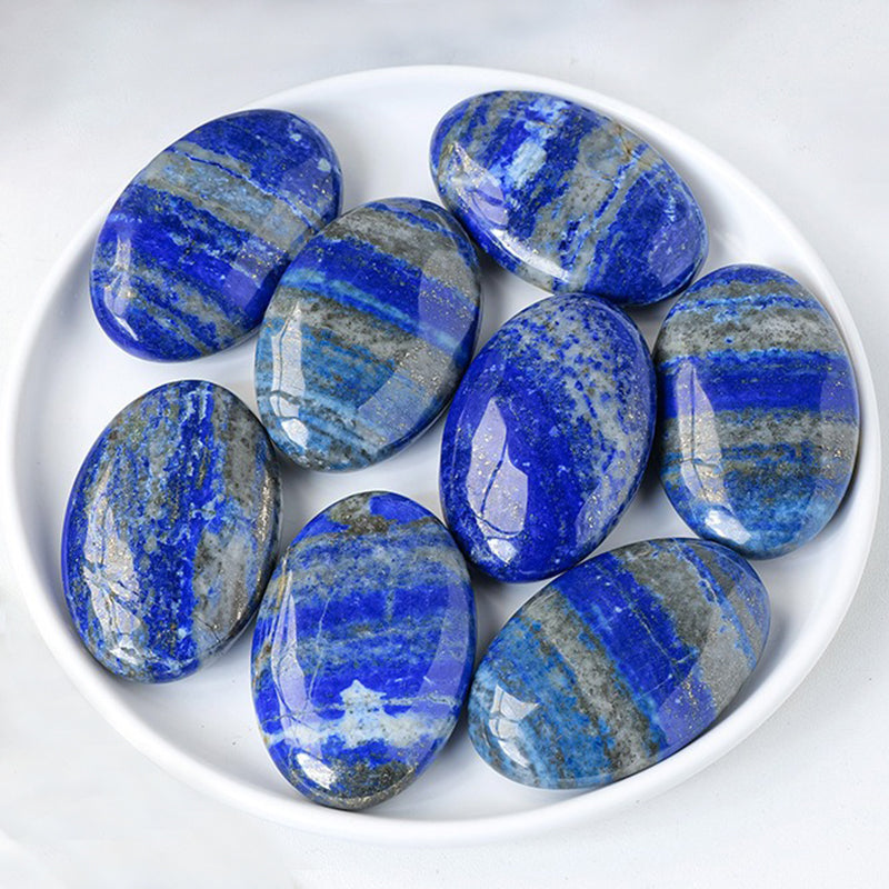 Lapis Lazuli Palm Stone - Emotional Balance, Insight & Spiritual Upliftment