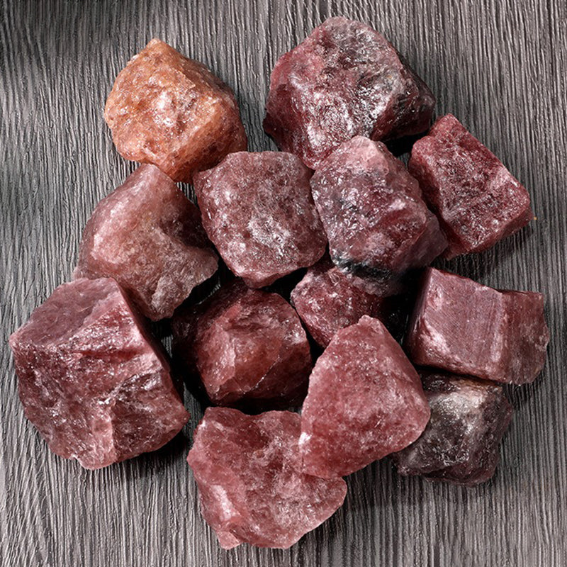 Strawberry Quartz Raw Crystal -Self-Confidence, Love Fortune & Interpersonal Harmony