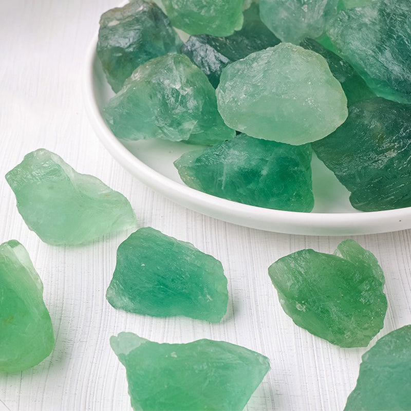 Green Fluorite Raw Crystal - Enhance Mind, Intuition & Creativity