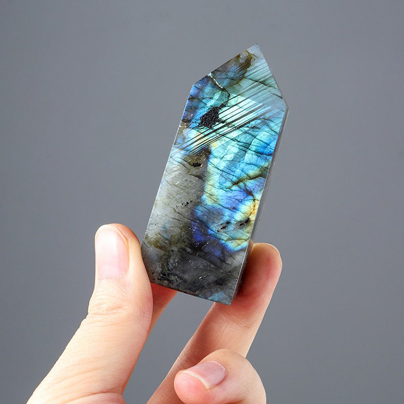 Labradorite Tower - Four-sided Crystal for Spiritual Enhancement