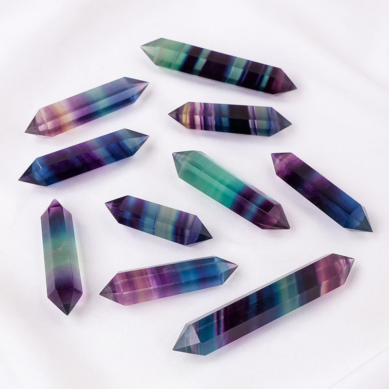 Rainbow Fluorite Double Terminated - Spiritual Awakening & Chakra Balance