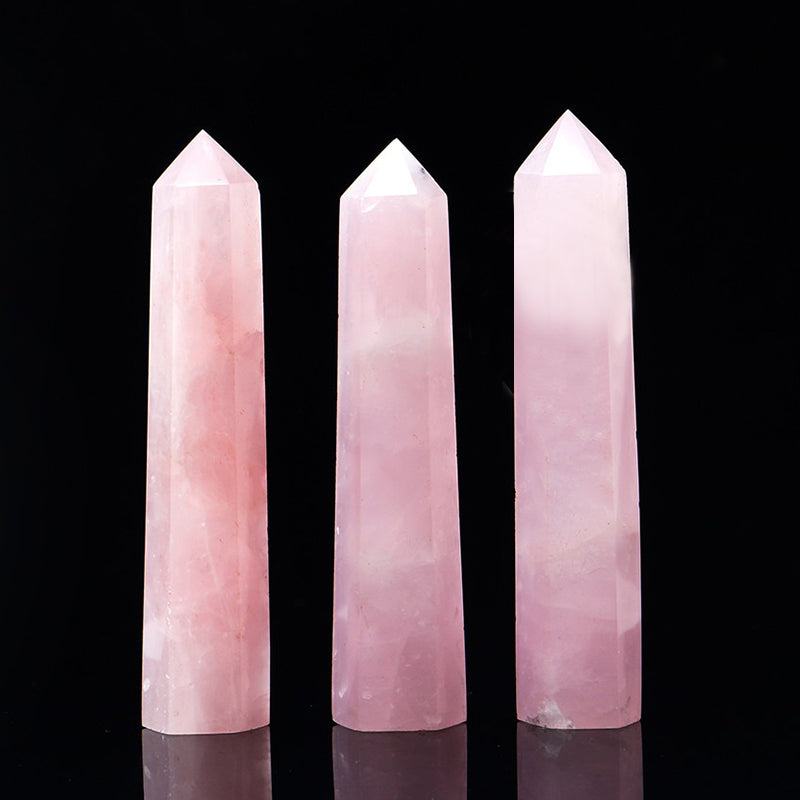 High Quality Rose Quartz Tower - Stress Relief and Meditation