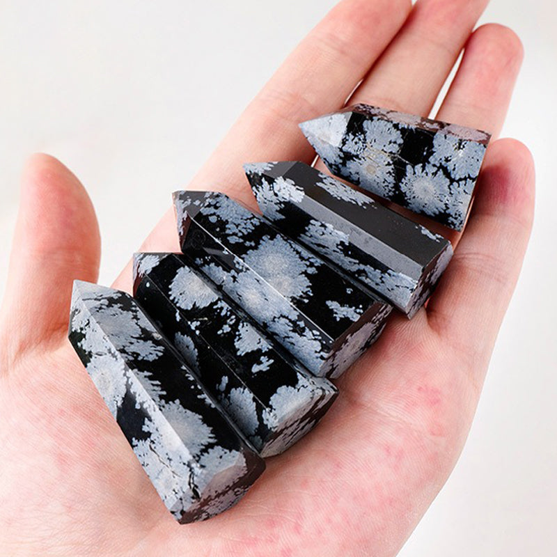 Snowflake Obsidian Tower - Warp Away Evil Spirits and Enhance Emotional Stability