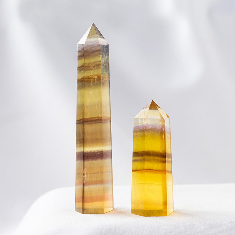 Yellow Fluorite Tower - Stabilize Mood, Enhance Spirituality, Promote Body & Mind