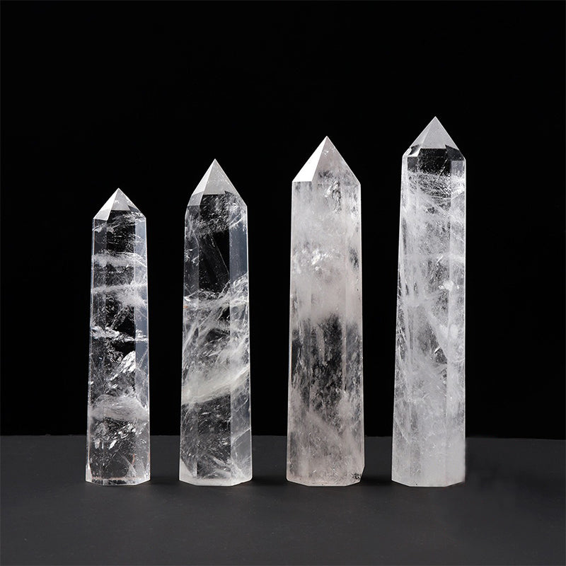 Clear Quartz Tower - Emotional Regulation, Spiritual Enhancement & Energy Purification