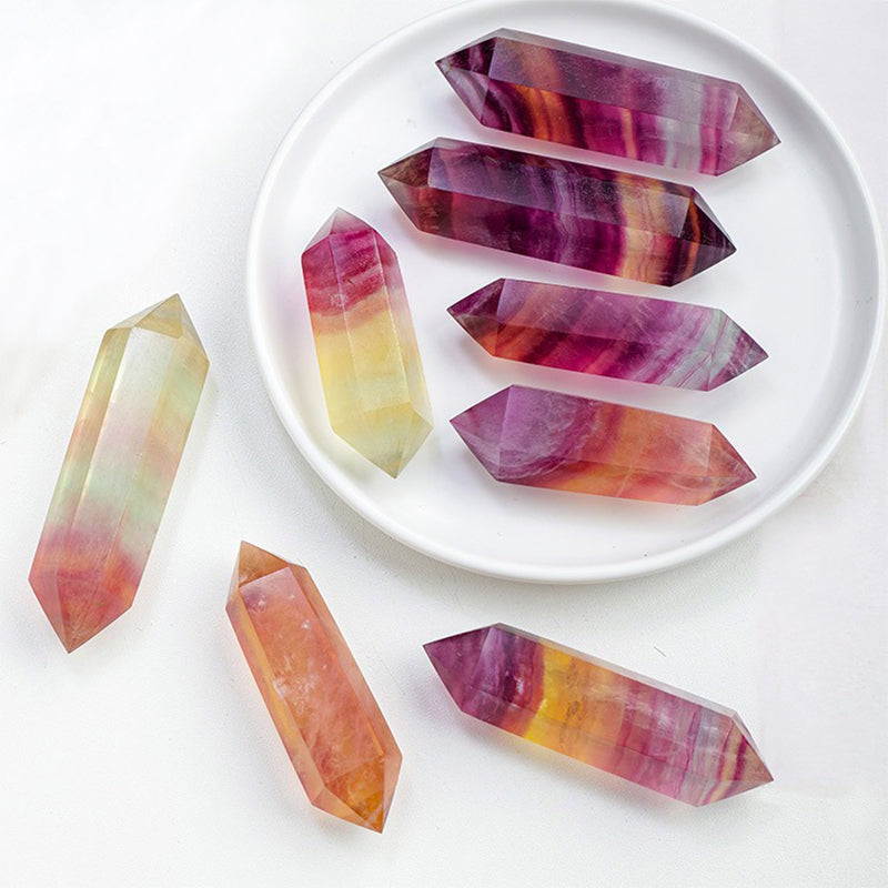 Candy Rainbow Fluorite Double Terminated-Enhance Intelligence, Spirituality & Emotional Stability