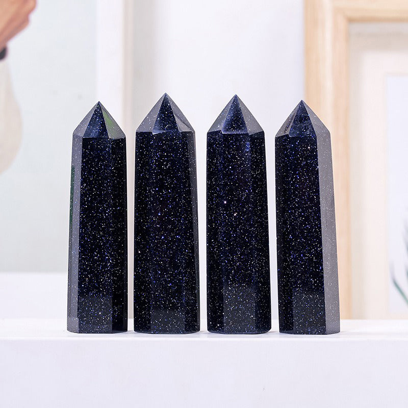 Blue Sandstone Tower - Enhance Leadership Skills,Boost Positive Energy,Increase Wealth