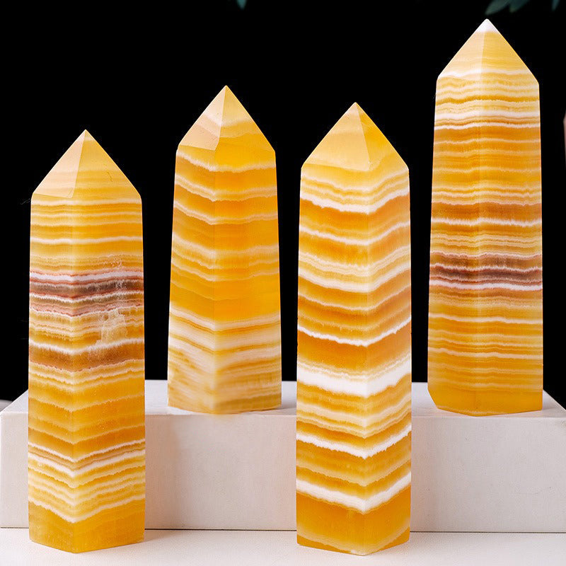 Yellow Calcite Tower - Enhance Your Energy Field and Spiritual Growth