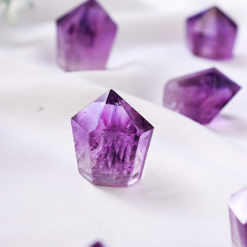 Mini Brazilian Amethyst Tower - The Ultimate Stress Relief and Energy Purification Tool