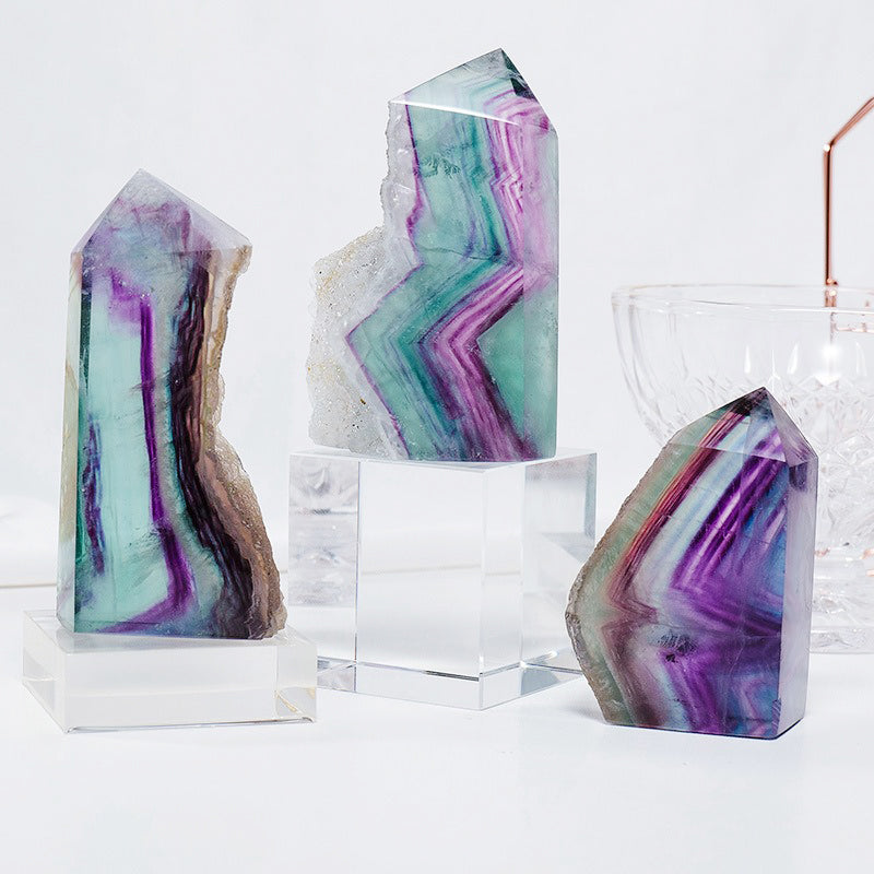 Rainbow Fluorite Tower - Balance Emotions & Enhance Spirituality