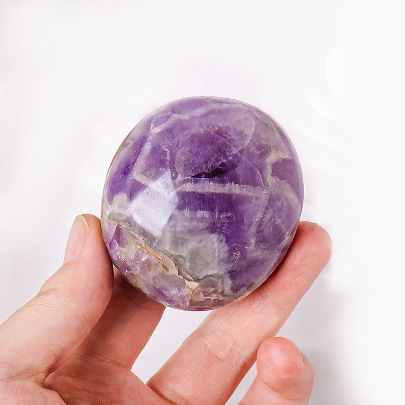 Fantasy Amethyst Palm Stone - Emotional Stability, Spiritual Enhancement