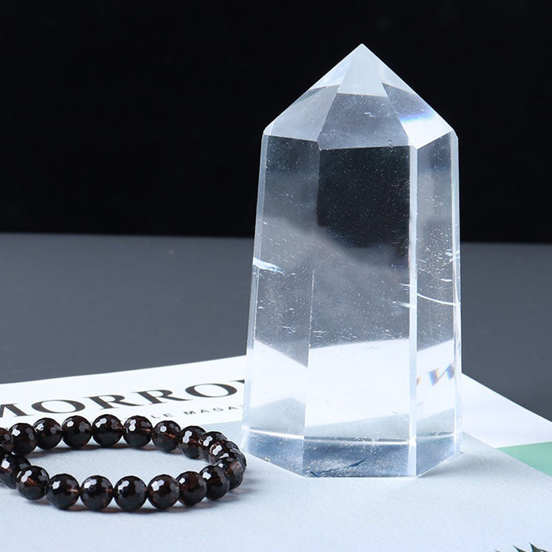 Smelting Clear Quartz Pillar - Calm Emotions, Boost Mental Strength