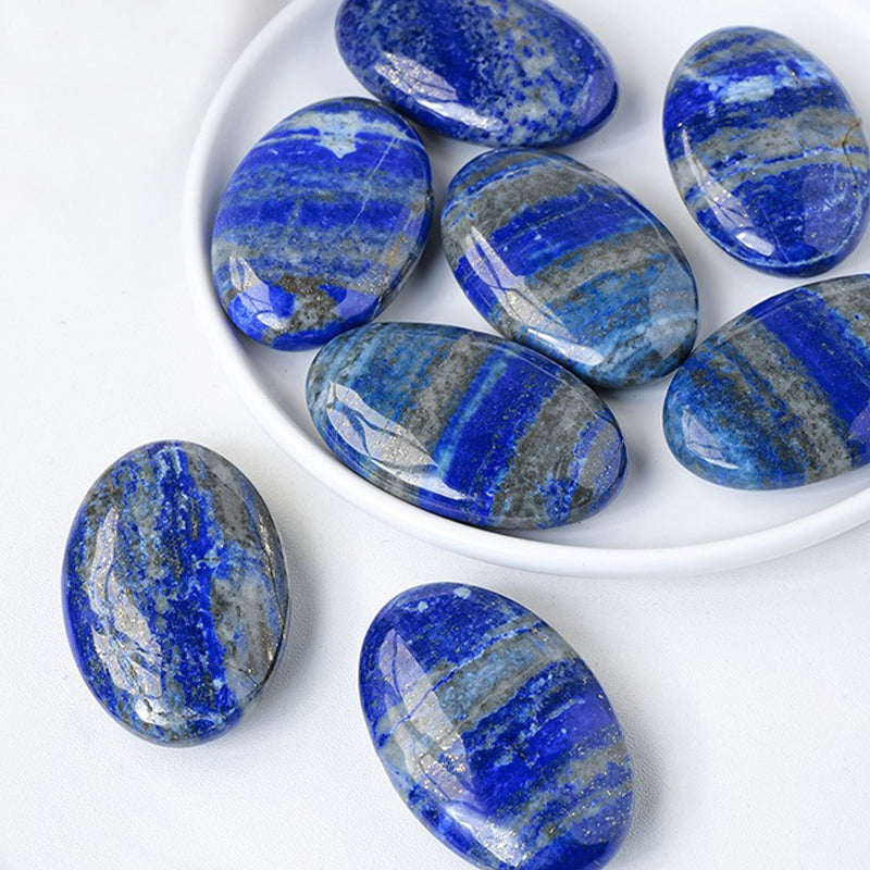 Lapis Lazuli Palm Stone - Emotional Balance, Insight & Spiritual Upliftment