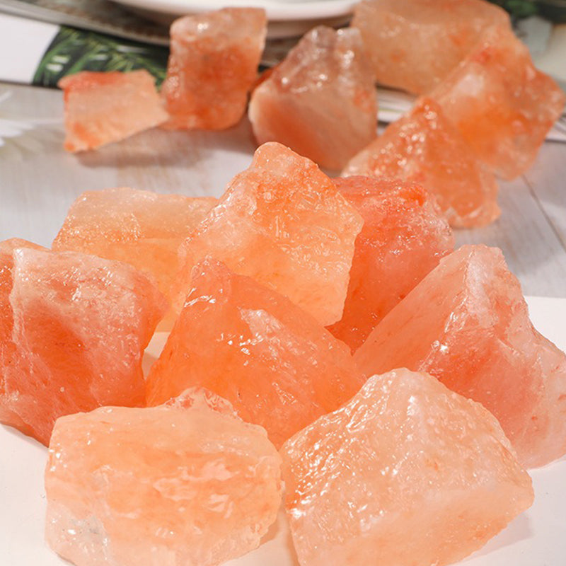 Orange Salt Raw Crystal - Stress Relief, Energy Balance & Intuition Enhancement