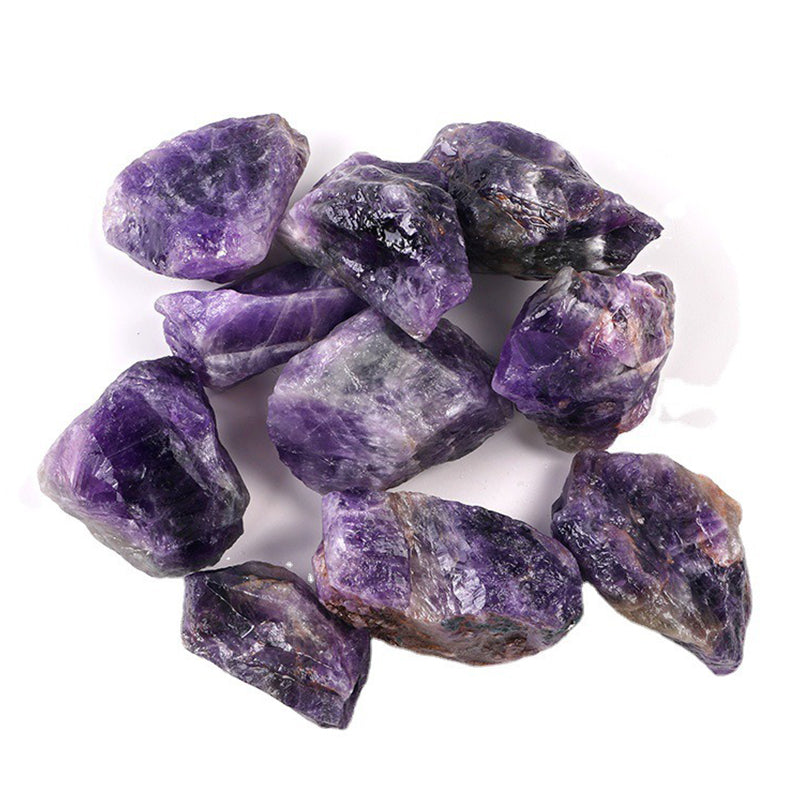 Raw deep Amethyst Crystal-Improve Wisdom, Protect Love