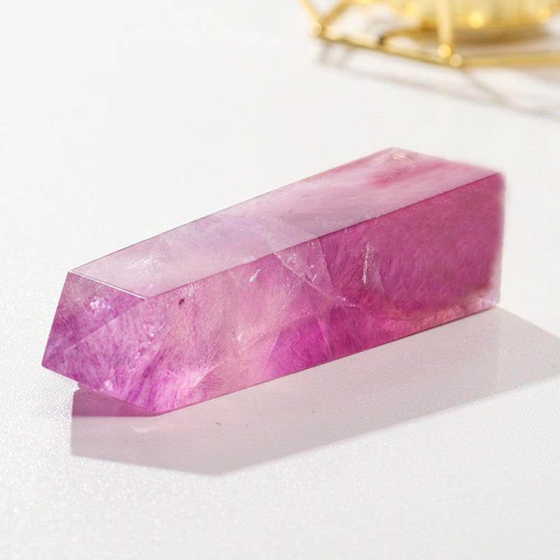 Pink Purple Fluorite Tower - Balance Chakra Energy & Enhance Leadership