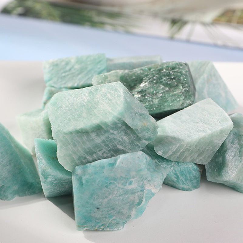 Amazonite Crystal Raw Stone - Boost Self-Confidence, Courage & Communication