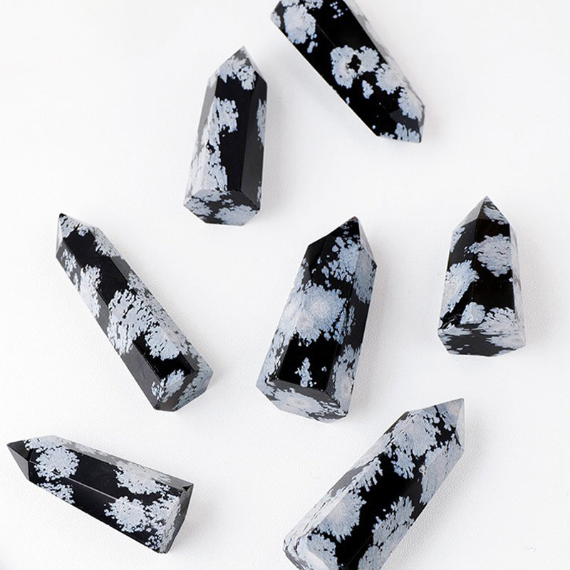 Snowflake Obsidian Tower - Warp Away Evil Spirits and Enhance Emotional Stability