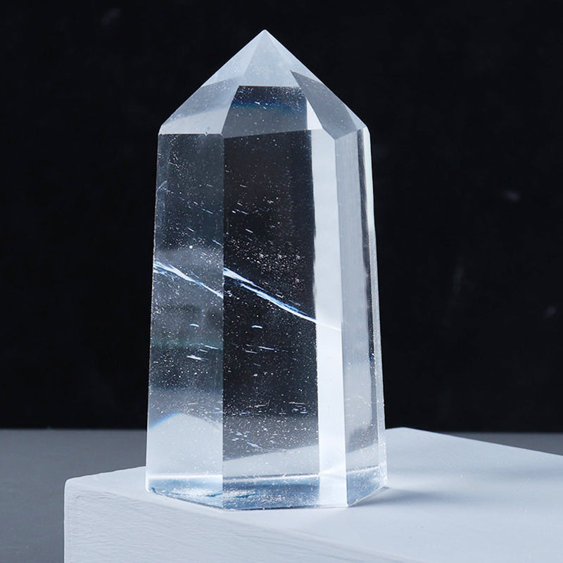 Smelting Clear Quartz Pillar - Calm Emotions, Boost Mental Strength