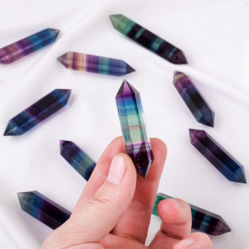 Rainbow Fluorite Double Terminated - Spiritual Awakening & Chakra Balance