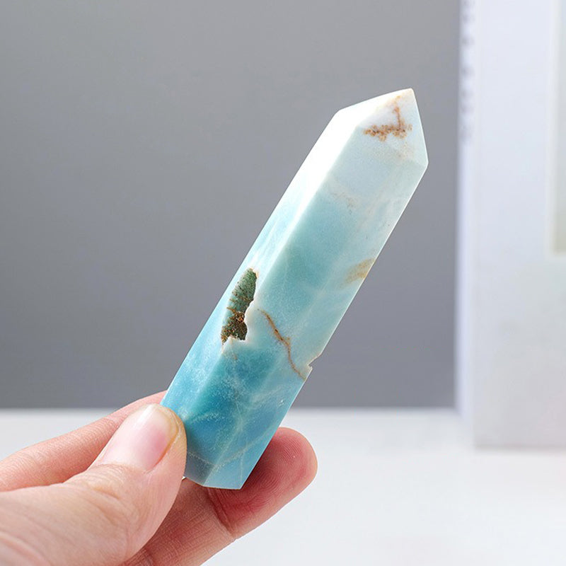 Amazonite Tower - Boost Confidence, Courage & Luck with Heart & Throat Chakra Balance