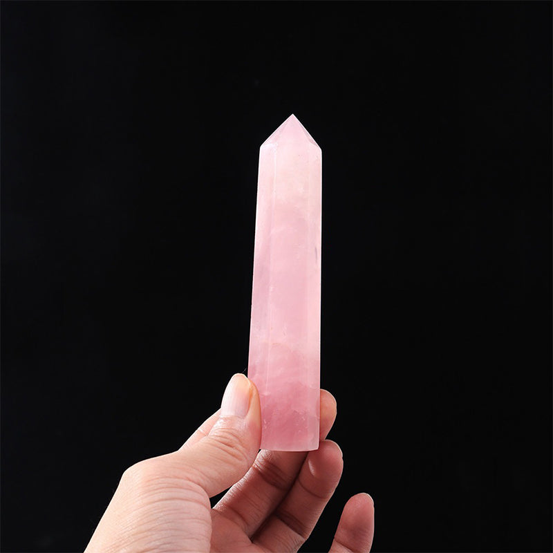 High Quality Rose Quartz Tower - Stress Relief and Meditation