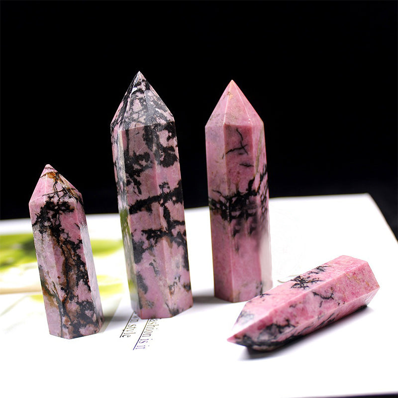 Rhodonite Tower - Enhance Personal Charm, Boost Confidence & Embrace Serenity