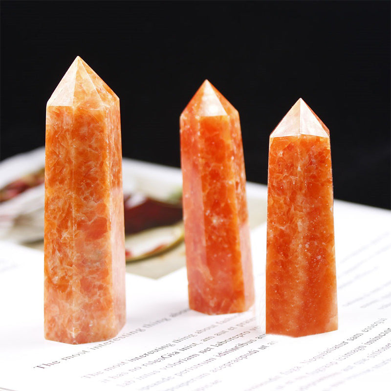 Sunstone Tower - Soothing Energy Enhancer for Positivity and Inner Strength