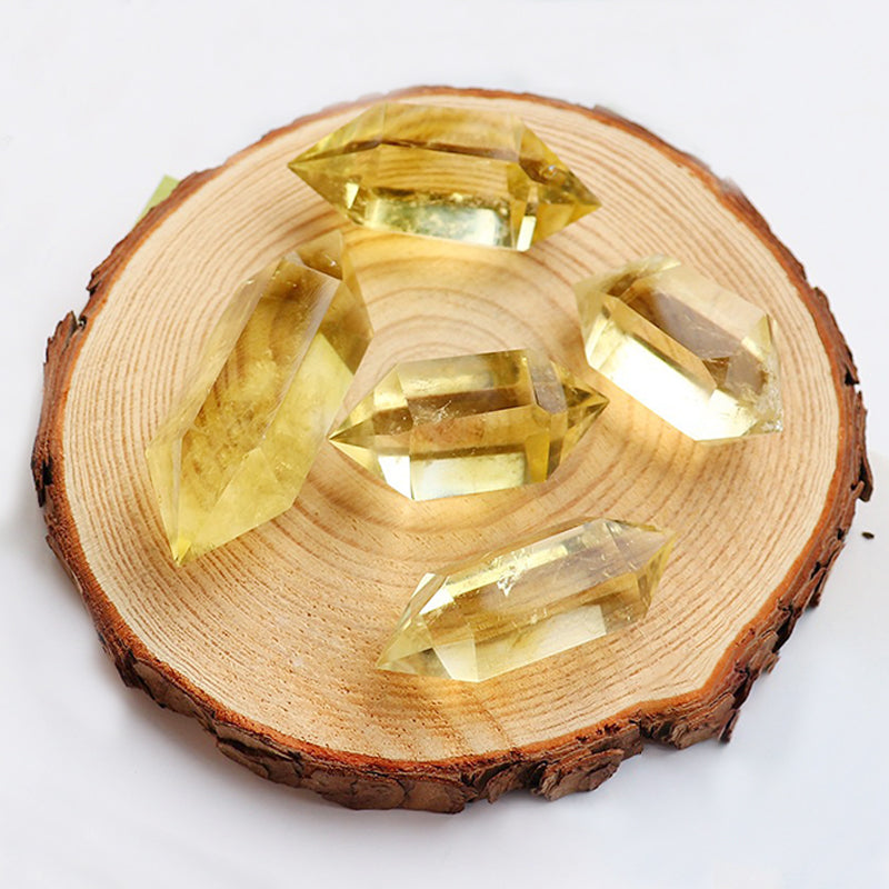 Citrine Double Pointed - Relieve Anxiety, Improve Mood & Spiritual Harmony