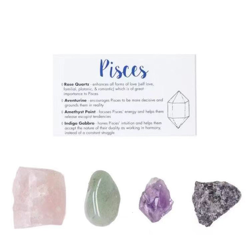 Crystal Healing Kits，12 Constellation Healing set gift