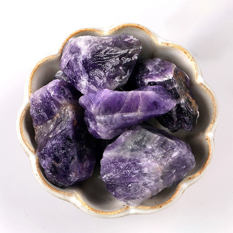 Raw deep Amethyst Crystal-Improve Wisdom, Protect Love