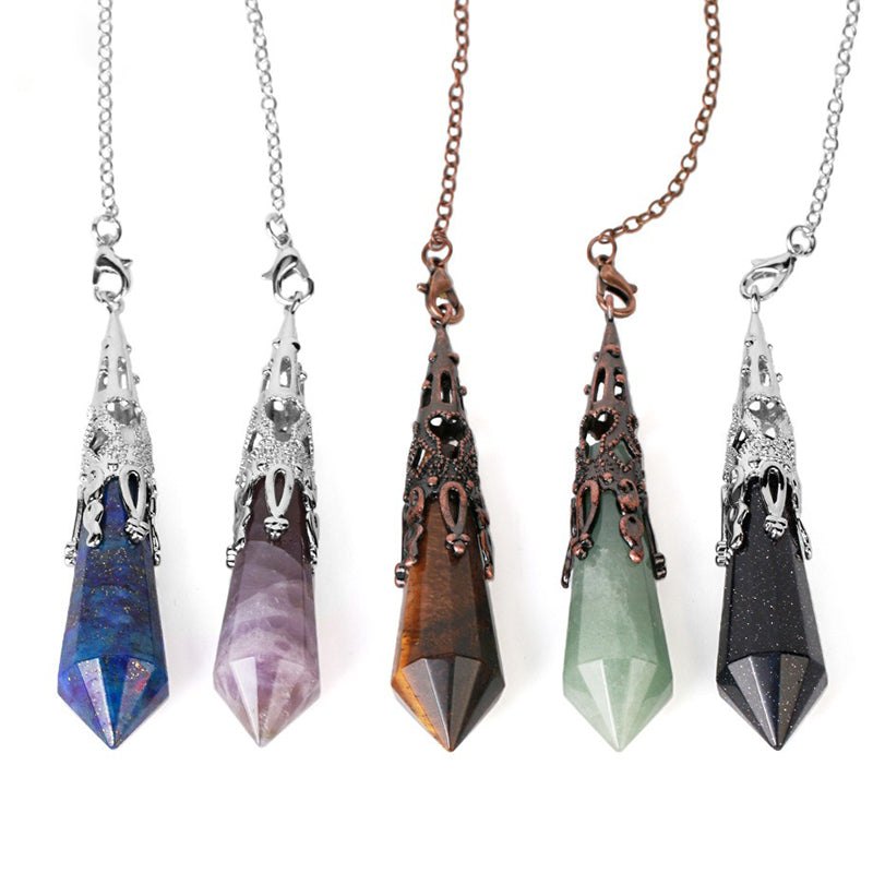 Crystal Ribbon Natural Crystal Pendulum - The Mysterious Messenger of Witch Magic