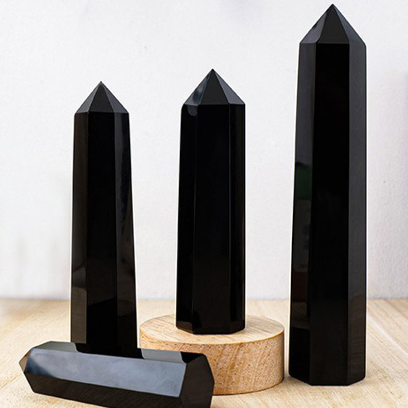 Black Obsidian Tower - The Ultimate Stress Relief and Meditation Tool