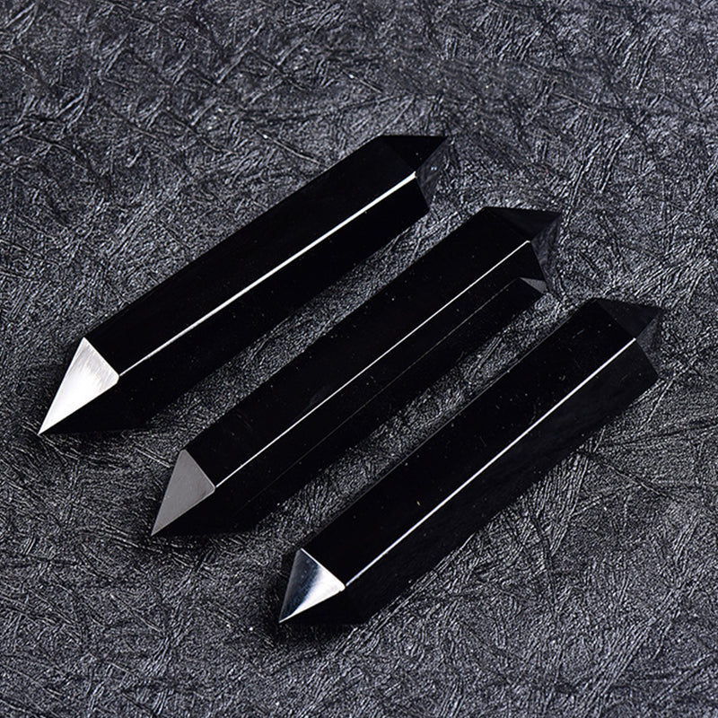 Obsidian Crystal Double Terminated-Energy Protection,Purification & Spiritual Enhancement