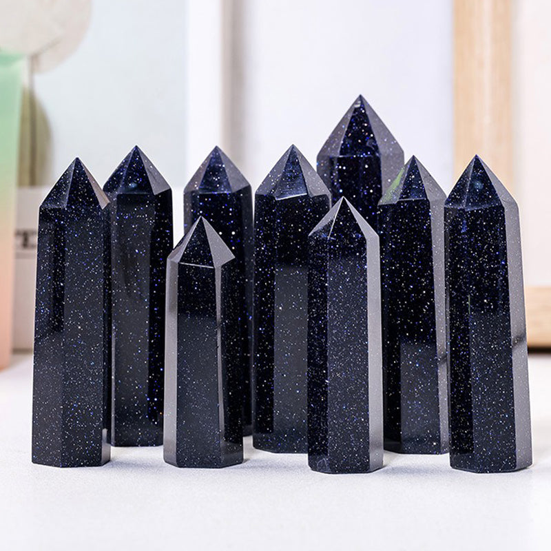 Blue Sandstone Tower - Enhance Leadership Skills,Boost Positive Energy,Increase Wealth